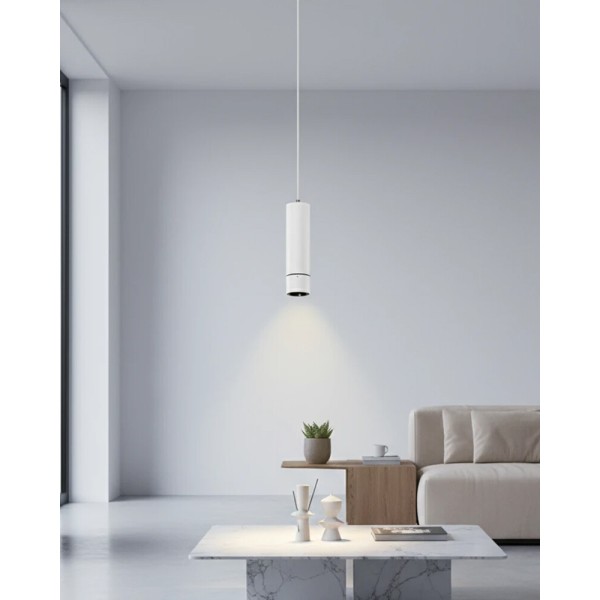 Подвесной светильник, люстра Azzardo AZ4068 Galileo LED 1x15W 3000K 730Lm IP20 белый - фото №1