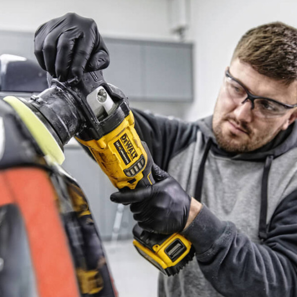 Акумуляторна безщіткова полірувальна машина DeWALT DCM848N XR Li-Ion 18 В 2000-5500 об/хв - фото №2