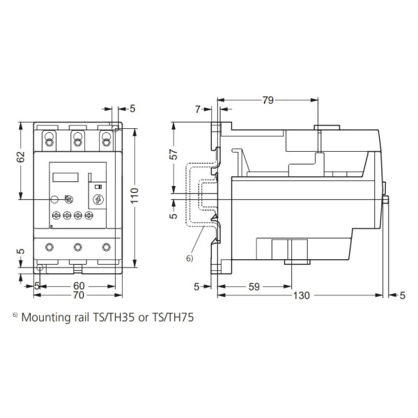 Тепловое реле Schrack LST32500 18-25А размер 3 - фото №3
