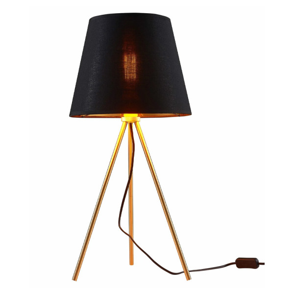 Настольная лампа Goldlux 325846 Elena E27 1x20W IP20 Черная - фото №1