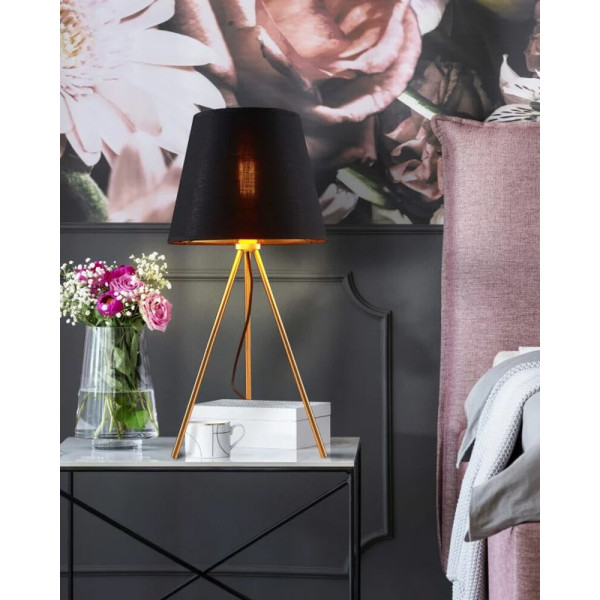 Настольная лампа Goldlux 325846 Elena E27 1x20W IP20 Черная - фото №2