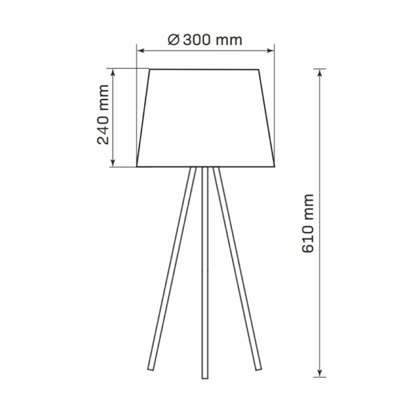 Настольная лампа Goldlux 325846 Elena E27 1x20W IP20 Черная - фото №3
