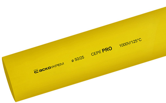 Термозбіжна трубка Аско-Укрем PRO Ø 50,0/25,0 жовта (A0150040604)