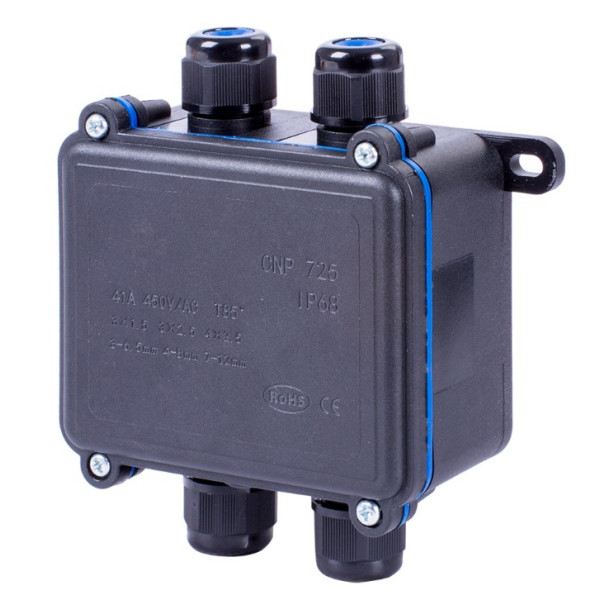 Распределительная коробка E.Next e.wdb.cnp725.4t.b с клеммником 108х111х42 мм IP68 (s071004)