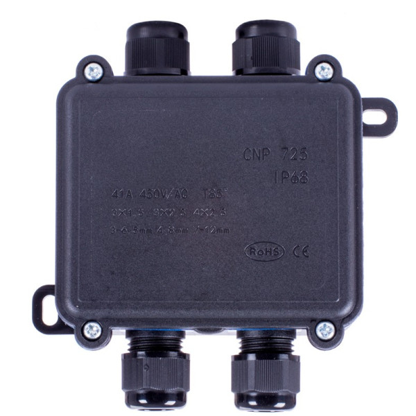 Распределительная коробка E.Next e.wdb.cnp725.4t.b с клеммником 108х111х42 мм IP68 (s071004) - фото №1