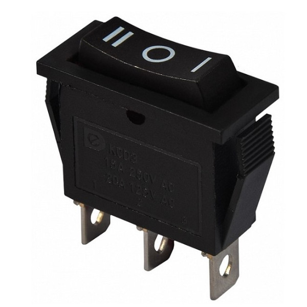 Перекидной переключатель TNSy KCD3-103 B/B черный (TNSy5500849)