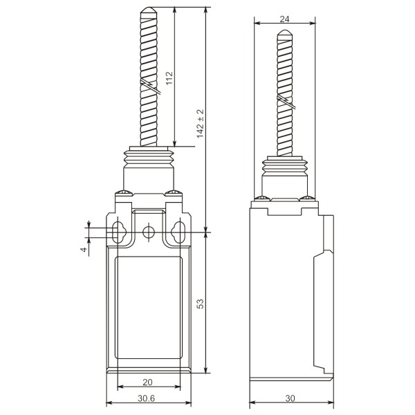 Концевой выключатель Promfactor FLS15M41P65 - фото №1