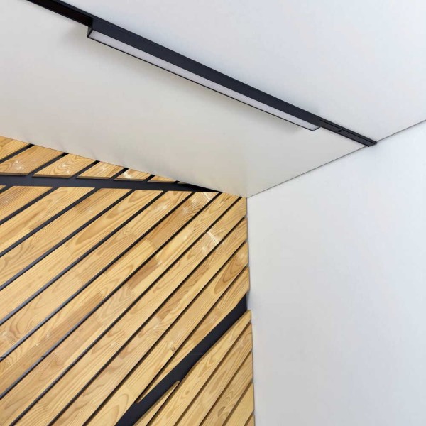 Магнітний трековий світильник UST-L 20W 4000K 48V IP20 чорний Violux ( 320104 ) - фото №1