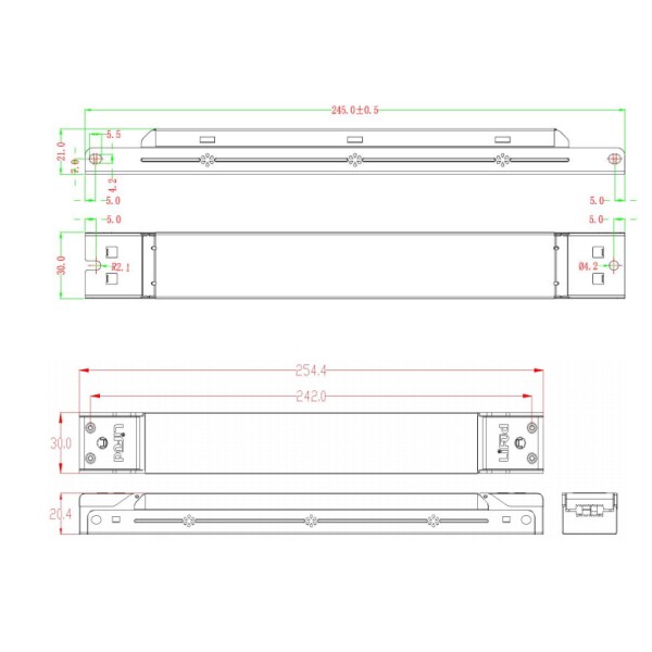 Блок питания LIFUD 60W DC24V (GMR060YV024A) - фото №1