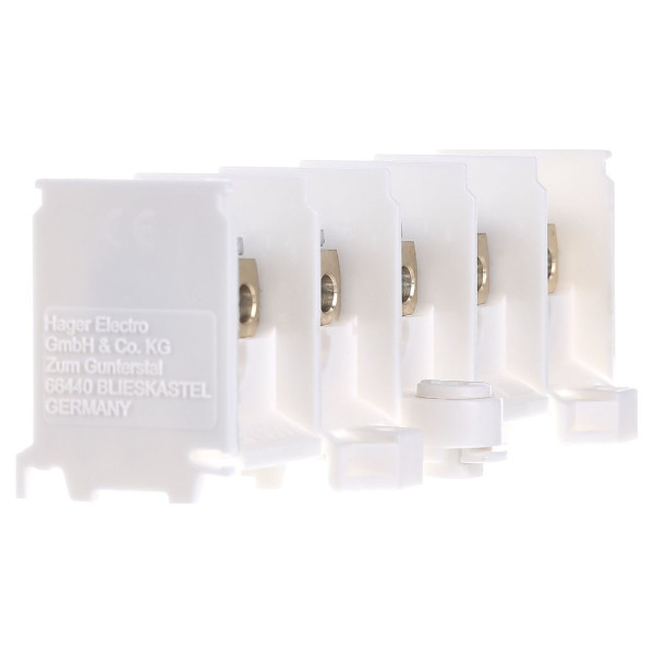 Клемник ввідно/відгалужучий Hager K46N 5 полюсів - фото №1