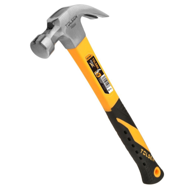 Молоток-гвоздодер з магнітом Tolsen (25185) 450г - фото №1