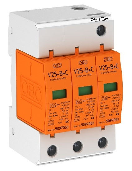 Ограничитель перенапряжений OBO Bettermann (5094423) Тип I+II V25-B+C 3-280