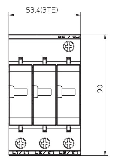 Ограничитель перенапряжений OBO Bettermann (5094423) Тип I+II V25-B+C 3-280 - фото №2