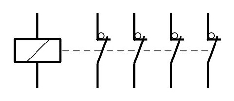 Безшумний контактор Hager ESC426S 25А 4НЗ 230B - фото №1