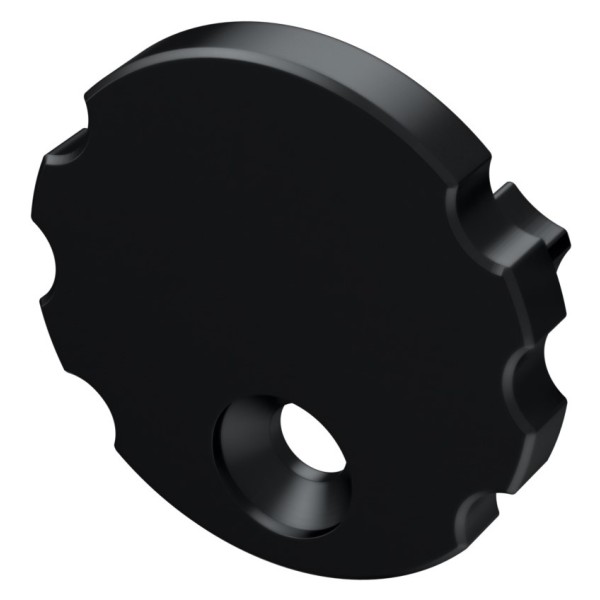 Заглушка Lumines для типа MICO без отверстия чёрный - фото №1