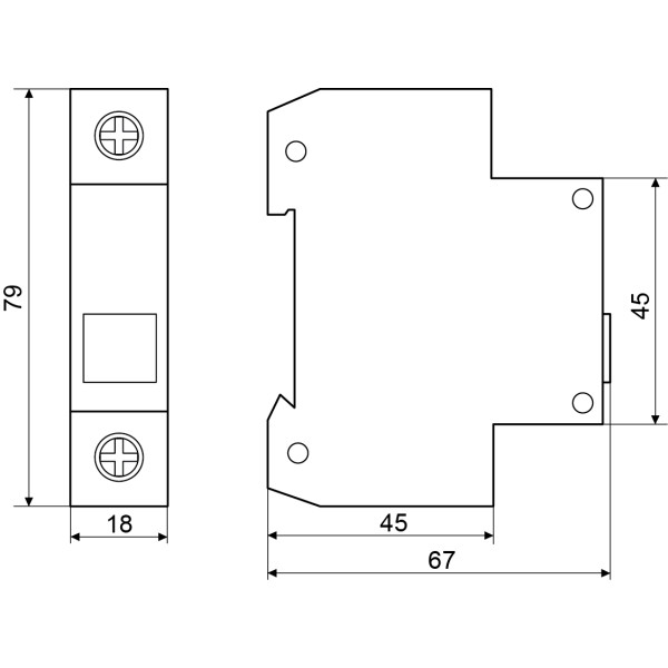 Сигнальна арматура на DIN-рейку Аско-Укрем СЛ-2001 жовта (A0140030028) - фото №5