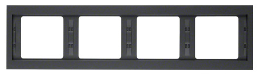 Рамка 4-местная, горизонтальная, антрацит Berker K.1