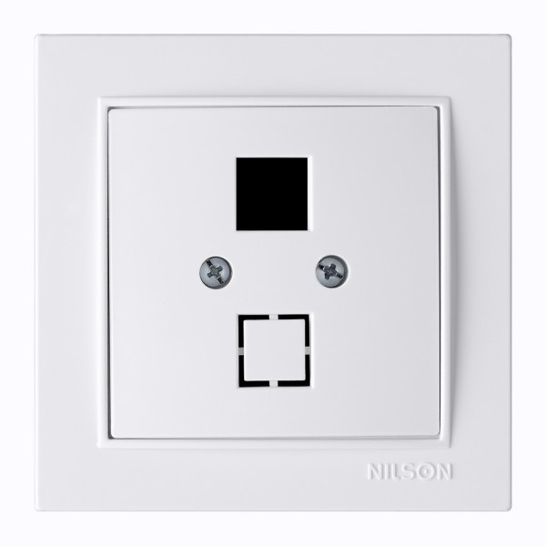 Розетка Nilson Thor біла комп'ютерна без модуля ( 27111042 )
