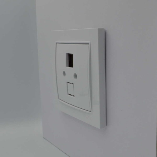 Розетка Nilson Thor біла комп'ютерна без модуля ( 27111042 ) - фото №2