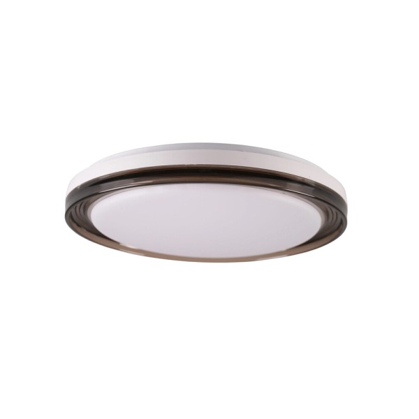 Люстра с пультом, светодиодный потолочный светильник Goldlux 331861 Halina LED 1x48W 3000K/4000K/6000K 5300Lm IP44 черная