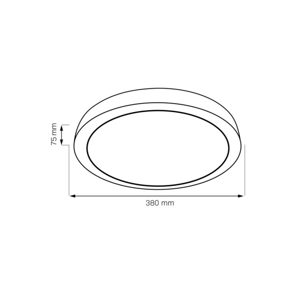 Люстра с пультом, светодиодный потолочный светильник Goldlux 331861 Halina LED 1x48W 3000K/4000K/6000K 5300Lm IP44 черная - фото №4