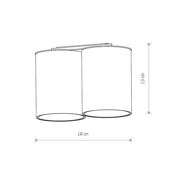 Точечный светильник Nowodvorski 8087 Eye tone II GU10 2x10W IP20 Черный - фото №1