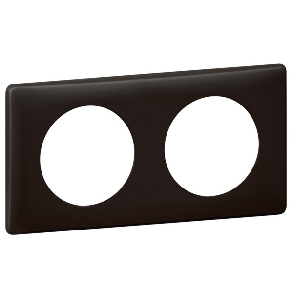 Рамка двухместная Legrand Celiane черный перкаль