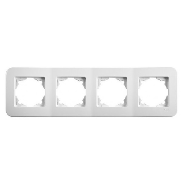 Рамка 4-місна біла VIKO Rollina