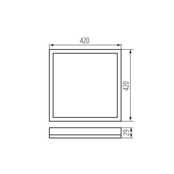 Потолочный светильник Kanlux 31511 Azpo LED 1x22W 4000K 2350Lm IP54 черный - фото №3