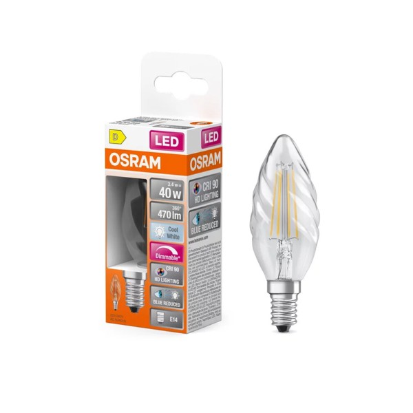 Світлодіодна лампочка Osram 4058075602854 E14 DIM 1x3.4W 4000K 470Lm IP20 - фото №2