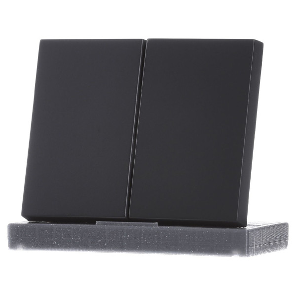 Кнопка 2-клавішного вимикача антрацит Berker K.1 - фото №1