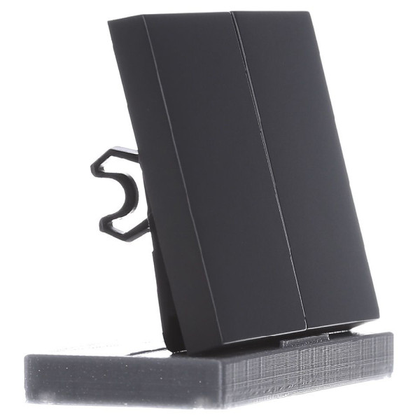 Кнопка 2-клавішного вимикача антрацит Berker K.1 - фото №2