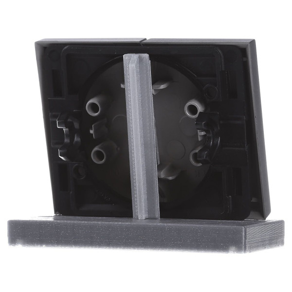 Кнопка 2-клавішного вимикача антрацит Berker K.1 - фото №4