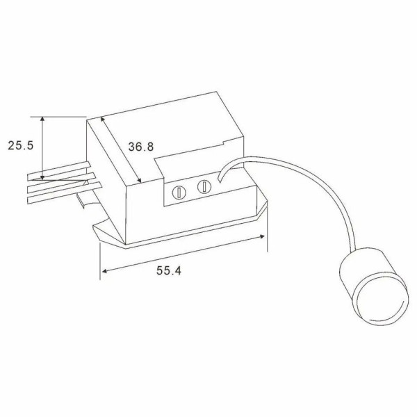 Датчик движения TOSUNlux ST24В с выносным датчиком (6940151084860) - фото №1
