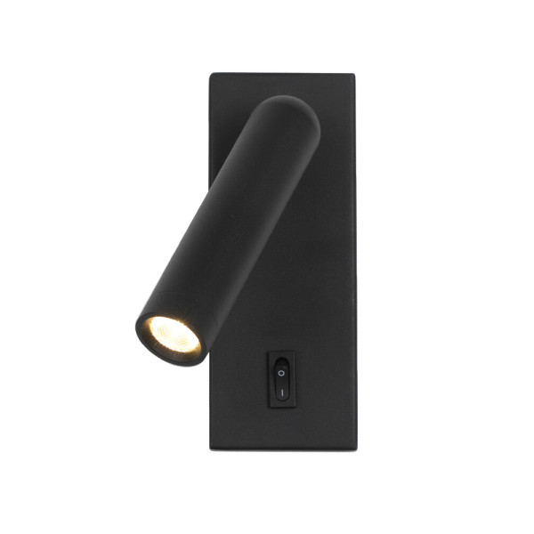 Бра, настінний світильник Italux WL-46376-1-BK Nova LED 1x2.5W 3000K 153Lm IP20 чорний