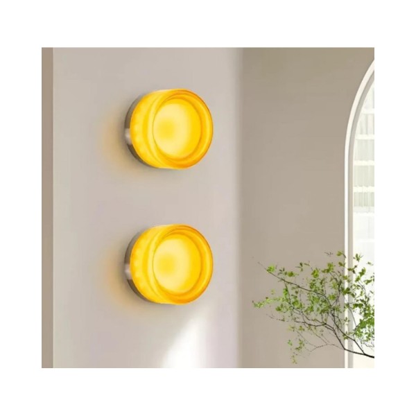 Бра, настінний світильник Kloodi WA-UNO 130 3W 3K OR DECO LED 1x3W 3000K IP20 бурштиновий - фото №1