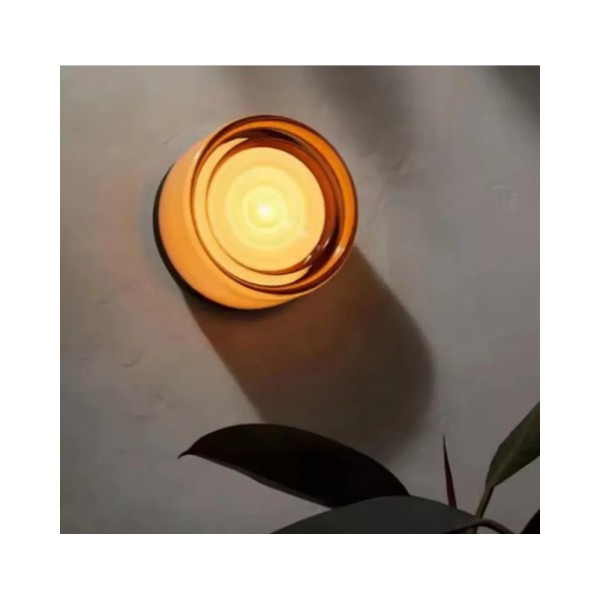 Бра, настінний світильник Kloodi WA-UNO 130 3W 3K OR DECO LED 1x3W 3000K IP20 бурштиновий - фото №2