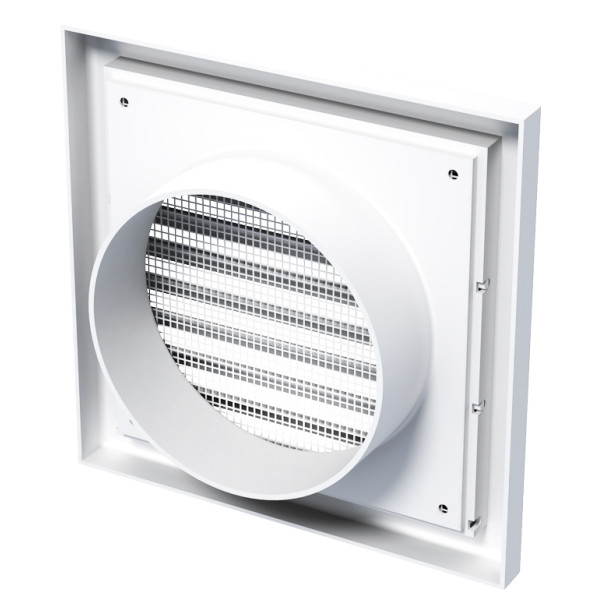 Решетка Vents МВ 101 Вс белая 154х154 - фото №1