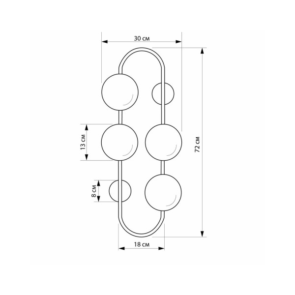 Бра, настінний світильник Imperium Light 140472.05.01 Frost E14 40W IP20 - фото №2
