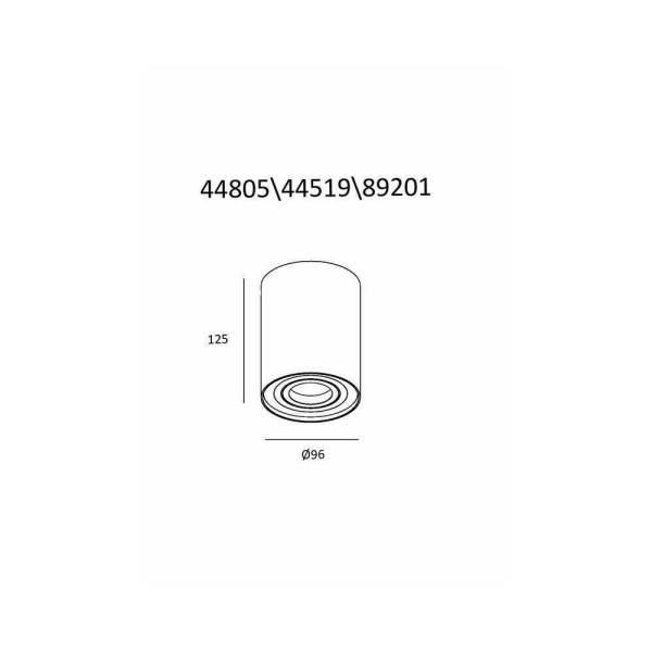 Точковий світильник Zuma Line 5905316608221 Rondoo GU10 1x50W IP20 - фото №1