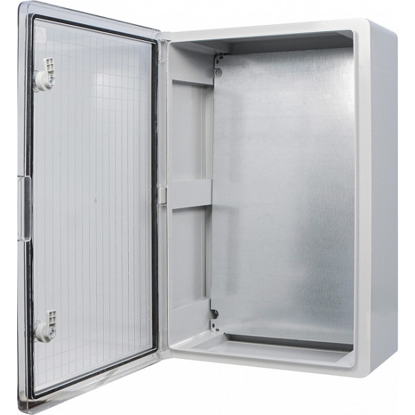 Ударостійкий корпус з АБС-пластику Аско-Укрем UBox 400x600x200мм (прозорі дверцята)