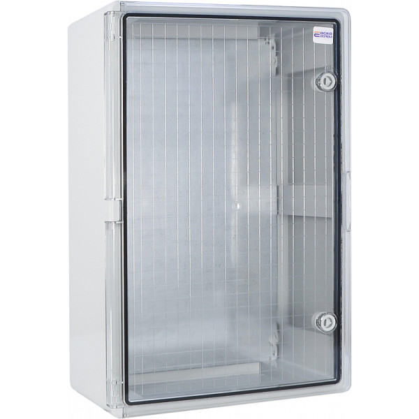 Ударостійкий корпус з АБС-пластику Аско-Укрем UBox 400x600x200мм (прозорі дверцята) - фото №1