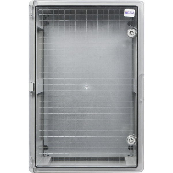 Ударостійкий корпус з АБС-пластику Аско-Укрем UBox 400x600x200мм (прозорі дверцята) - фото №2