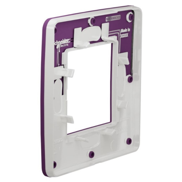 Однопостова рамка Schneider Electric NU280214 (фіолетовий/білий) - фото №2