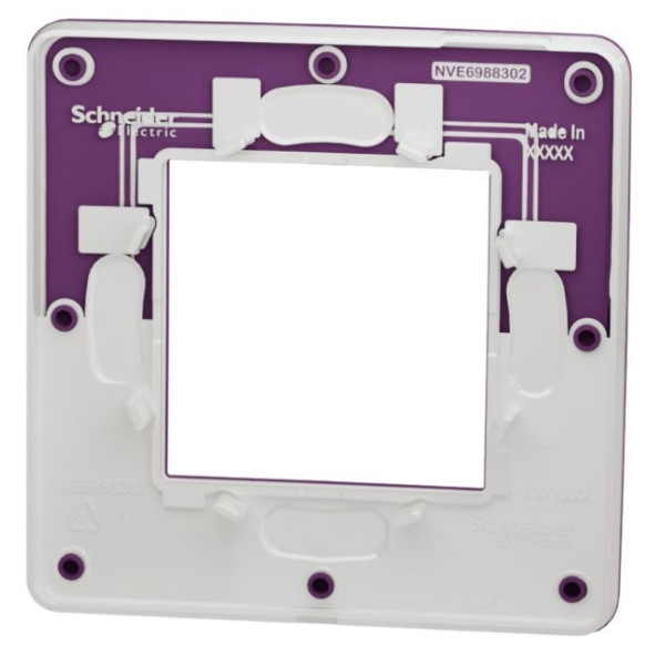 Однопостова рамка Schneider Electric NU280214 (фіолетовий/білий) - фото №3