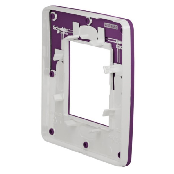 Однопостова рамка Schneider Electric NU280214 (фіолетовий/білий) - фото №4