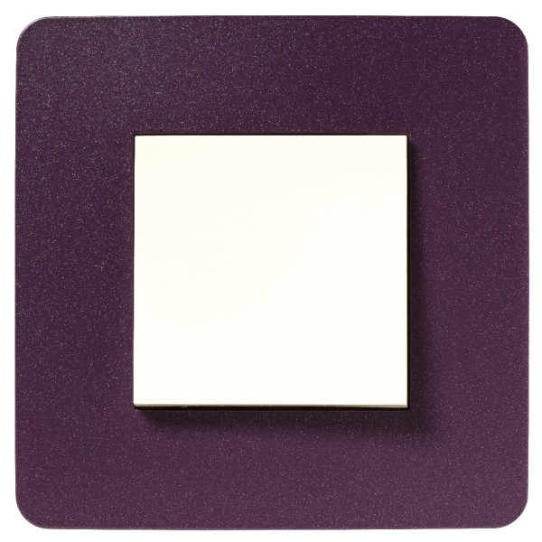 Однопостова рамка Schneider Electric NU280214 (фіолетовий/білий) - фото №6