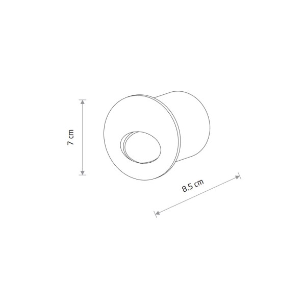 Светильник для подсветки лестницы/коридора Nowodvorski 11530 Ava LED 1x3W 3000K 40Lm IP54 черный - фото №3