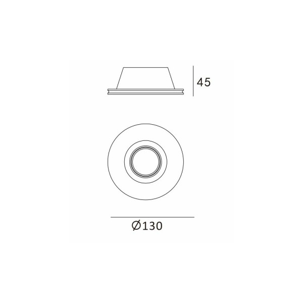 Гипсовый точечный врезной светильник Imperium Light 23113.01.01 White Lake - фото №2