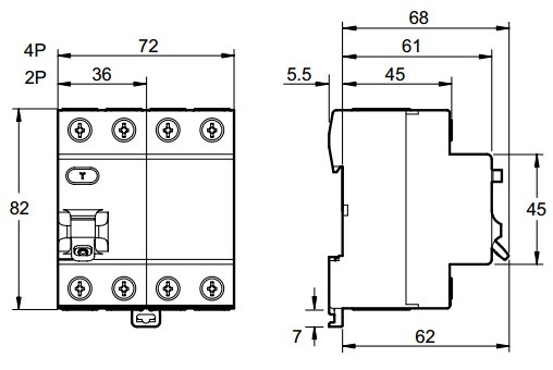 ПЗВ Schneider Electric Easy9 EZ9R54263 1Р+N 63A 100mА - фото №3